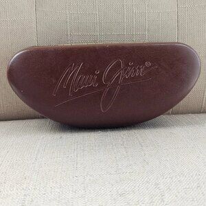 Maui Jim Eyeglasses Case Brown Hard Case for Sunglasses Glasses Case only